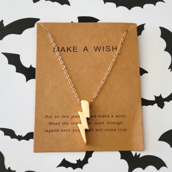 None Jewelry - Lightning Bolt Necklace